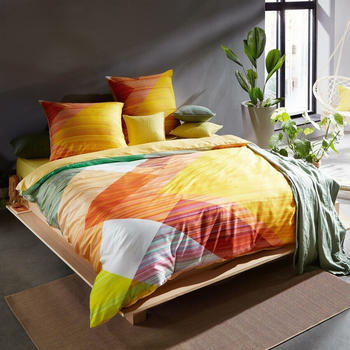 Traumschlaf Mako-Satin Bettwäsche Wellingborough sweet mango 135x200+80x80 cm