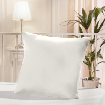 Formesse Elastic-Jersey-Stretch Kuschelkissenbezug Bella Donna weiss 40x40 cm (470675)