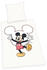 Herding 2tlg Disney Mickey Mouse Bettwäsche Bettwäscheset Set Maus weiss