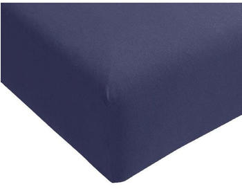Bella Donna Edel-Frottee Spannbettlaken marine 180-200x200-220 cm