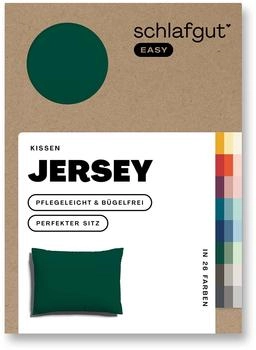 Schlafgut Kissenbezug EASY Jersey Kissenbezug einzeln 40x60 cm green-deep