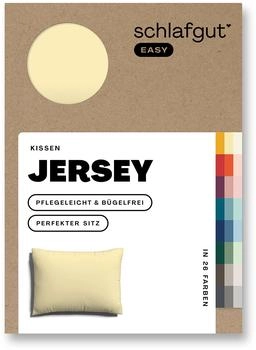 Schlafgut Kissenbezug EASY Jersey Kissenbezug einzeln 40x60 cm yellow-mid