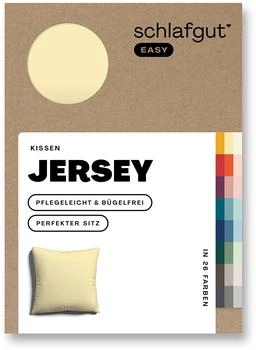 Schlafgut Kissenbezug EASY Jersey Kissenbezug einzeln 80x80 cm yellow-mid