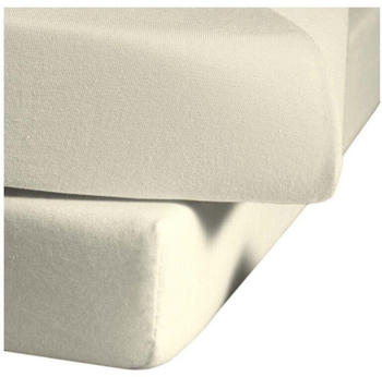 Fleuresse Comfort Spannbettlaken Baumwoll-Jersey natur 180x200 cm