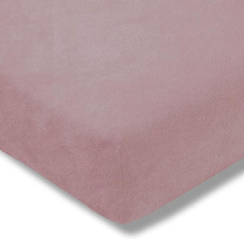Estella Samt-Velours Spannbetttuch 90x190 - 100x200 cm flieder