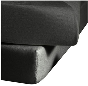 Fleuresse Comfort Spannbettlaken Baumwoll-Jersey anthrazit 180x200 cm