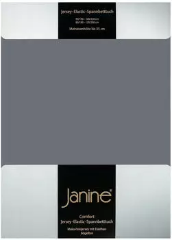 Janine Jersey Elastic Spannbetttuch 180x200 cm - 200x220 cm opalgrau Janine Jersey Elastic Spannbetttuch 180x200 cm - 200x220 cm opalgrau