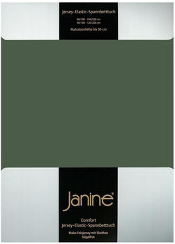 Janine Jersey Elastic Spannbetttuch 180x200 cm - 200x220 cm olivgrün Janine Jersey Elastic Spannbetttuch 180x200 cm - 200x220 cm olivgrün
