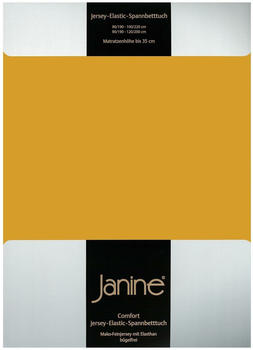 Janine Jersey Elastic Spannbetttuch 180x200 cm - 200x220 cm honiggold