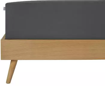 Schiesser Spannbettlaken Jessi Edeljersey 180x200 cm Anthrazit – Perfekte Passform und einfache Handhabung