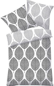 Dyckhoff Weichfrottier Wendebettwäsche grau 135x200 cm (80x80 cm)