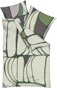 Kaeppel Mako-Satin Bettwäsche Opalith grün 155x220+80x80 cm