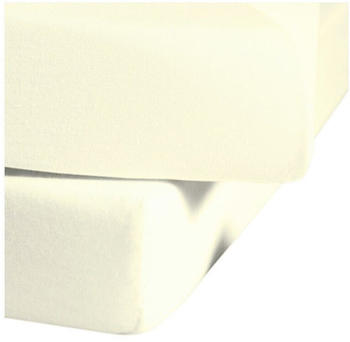 Fleuresse Colours L Haustuch Bettlaken ohne Gummizug creme 270x260 cm