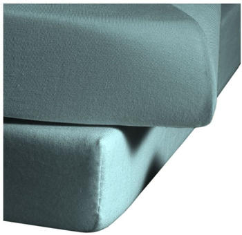 Fleuresse Colours Bettlaken Mako-Satin aqua 100x200 cm