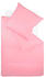 rosa: Fleuresse Colours Bettwäsche-Garnitur 200x220+2x80x80 cm