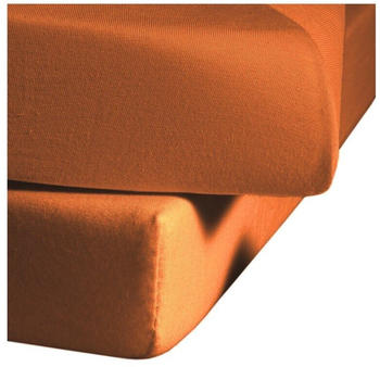 Fleuresse Colours L Haustuch Bettlaken ohne Gummizug terra 220x260 cm