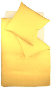 Fleuresse Colours Bettwäsche-Garnitur gelb 240x220+2x80x80 cm