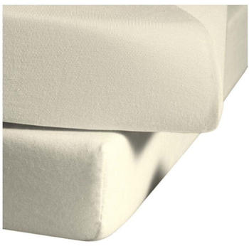 Fleuresse Comfort Spannbettlaken Baumwoll-Jersey natur 200x200 cm