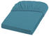 Fleuresse Comfort Spannbettlaken Baumwoll-Jersey petrol 180x200 cm
