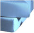 Fleuresse Comfort Spannbettlaken Baumwoll-Jersey mittelblau 180x200 cm