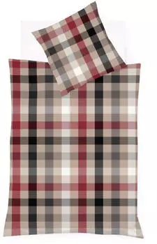Fleuresse Lech Bettw&auml;sche-Set Flanell klassik 200x220+2x80x80 cm