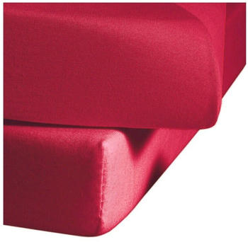 Fleuresse Colours L Spannbettlaken Mako-Satin himbeere 100x200 cm