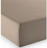 Fleuresse Comfort Spannbettlaken Mako-Jersey taupe 100x200 cm