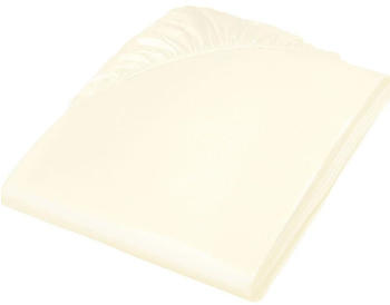 Fleuresse Colours L Spannbettlaken Mako-Satin creme 90x200 cm
