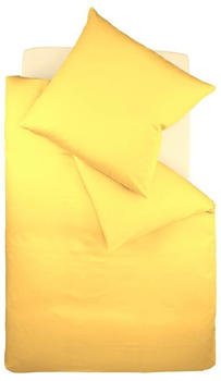 Fleuresse Colours Bettwäsche-Garnitur gelb 200x220+2x80x80 cm