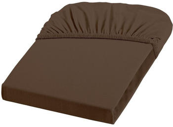 Fleuresse Comfort Spannbettlaken Mako-Jersey espresso 200x200 cm