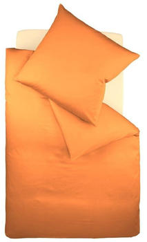 Fleuresse Colours Bettwäsche-Garnitur orange 200x220+2x80x80 cm