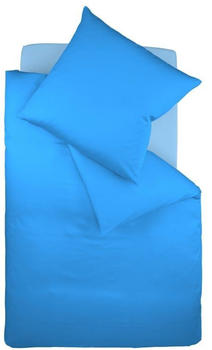 Fleuresse Colours Bettwäsche-Garnitur meeresblau 200x200+2x80x80 cm