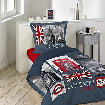 Douceur d'Intérieur City London Bettwäsche-Set Mehrfarbig 140x200 cm