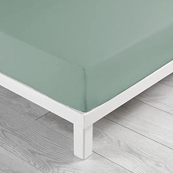 Douceur d'Intérieur Spannbettlaken 160x200 cm Leinen Salbei