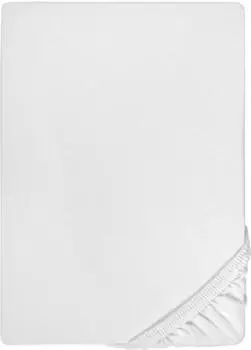 Biberna Jersey-Elastic-Boxspring-Spannbetttuch 0077640 weiß 1x 90x190 cm 100x220 cm