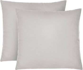 Biberna Feinjersey-Kopfkissenbezug 0077144 sturmgrau 2x80x80 cm