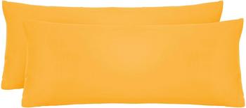 Biberna Feinjersey-Kopfkissenbezug 0077144 gelb 2x40x60cm