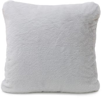 Gözze Kuscheliger Kissenbezug Merino Feeling 50x50 cm Silber