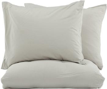Venture Design Mila Bed Set Cotton gauze Light Grey 240*220
