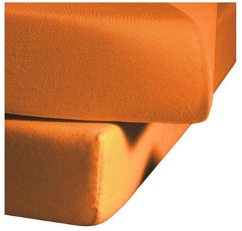 Fleuresse Comfort Spannbettlaken Baumwoll-Jersey orange 180x200 cm
