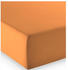 Fleuresse Comfort Spannbettlaken Baumwoll-Jersey orange 180x200 cm
