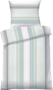 Dyckhoff Weichfrottier Bettwäsche grün 155x220+80x80 cm (506924)