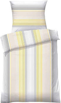 Dyckhoff Weichfrottier Bettwäsche gelb 155x220+80x80 cm (506920)
