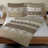 CASATEX Biber Bettwäsche Garmisch braun-beige 155x220+80x80 cm