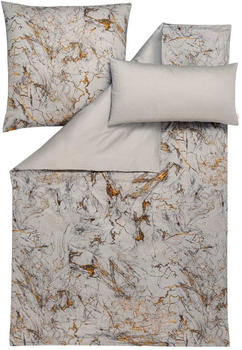 Estella Mako-Satin Bettwäsche Raphael silber 155x220 cm+80x80 cm+40x80 cm Estella Mako-Satin Bettwäsche Raphael silber 155x220 cm+80x80 cm+40x80 cm