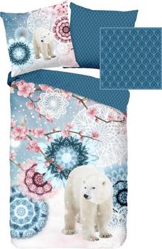 hip 1-Person Bettbezug 155x220 cm Flanell Nr. 30093 Blau