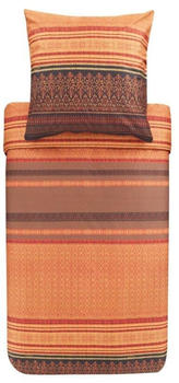 Bassetti ROCCARASO Bettwäsche-Set Baumwollsatin R1-rot 155x220+80x80 cm