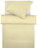 Fleuresse Colours Interlock Jersey Bettwäsche-Garnitur creme 135x200+80x80 cm