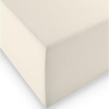Fleuresse Comfort XL Spannbettlaken Mako-Jersey creme 180x200 cm
