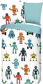 Good Morning Bettbezug für Kinder Roboter 135x200 cm Bettwäsche